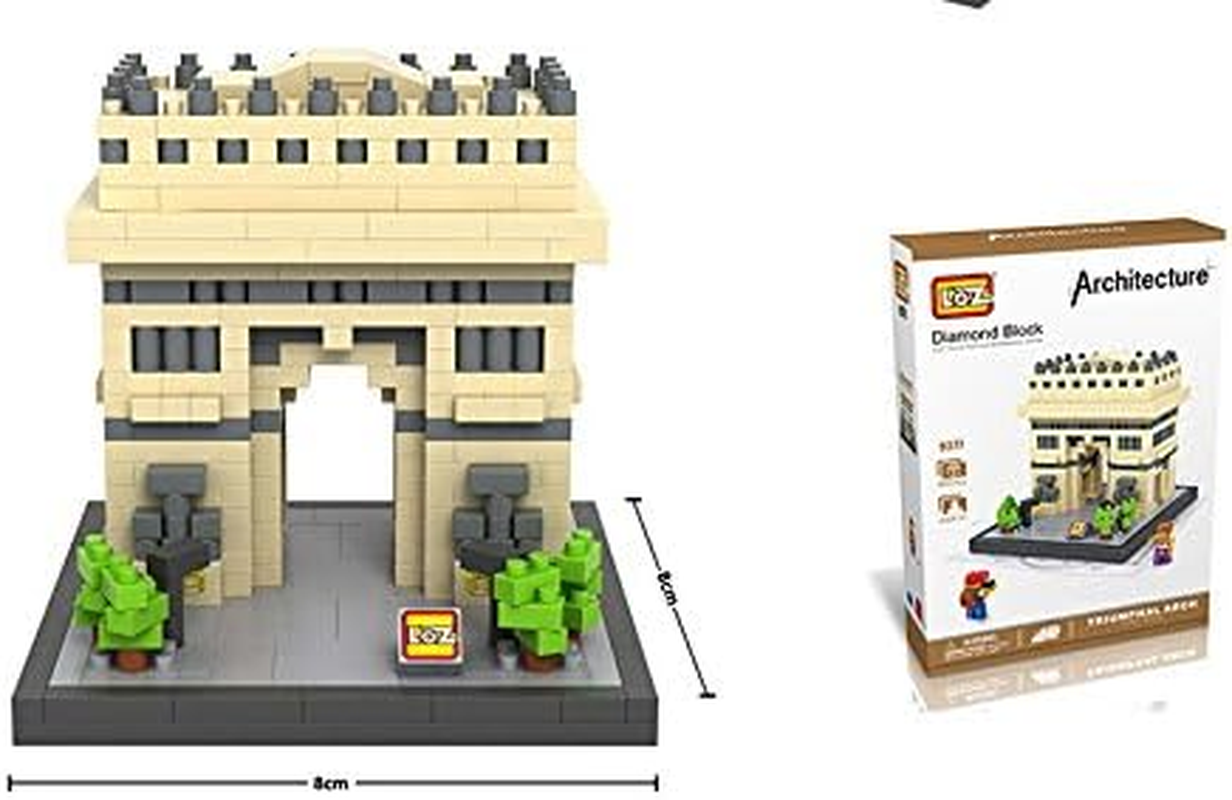 Loz Building & Construction 9377 Triumphal Arch Building Blocks (840Piece) image number 2