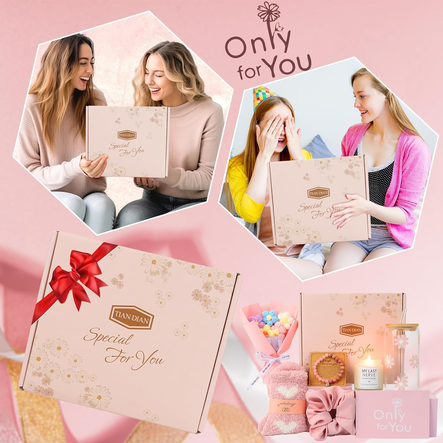 TIAN DIAN Gift Baskets for Women, Gifts for Women, Mom, Wife, Girlfriend, Sister, Her - Happy Birthday, Christmas, Valentine'S Day, Mothers Day Gifts image number 2