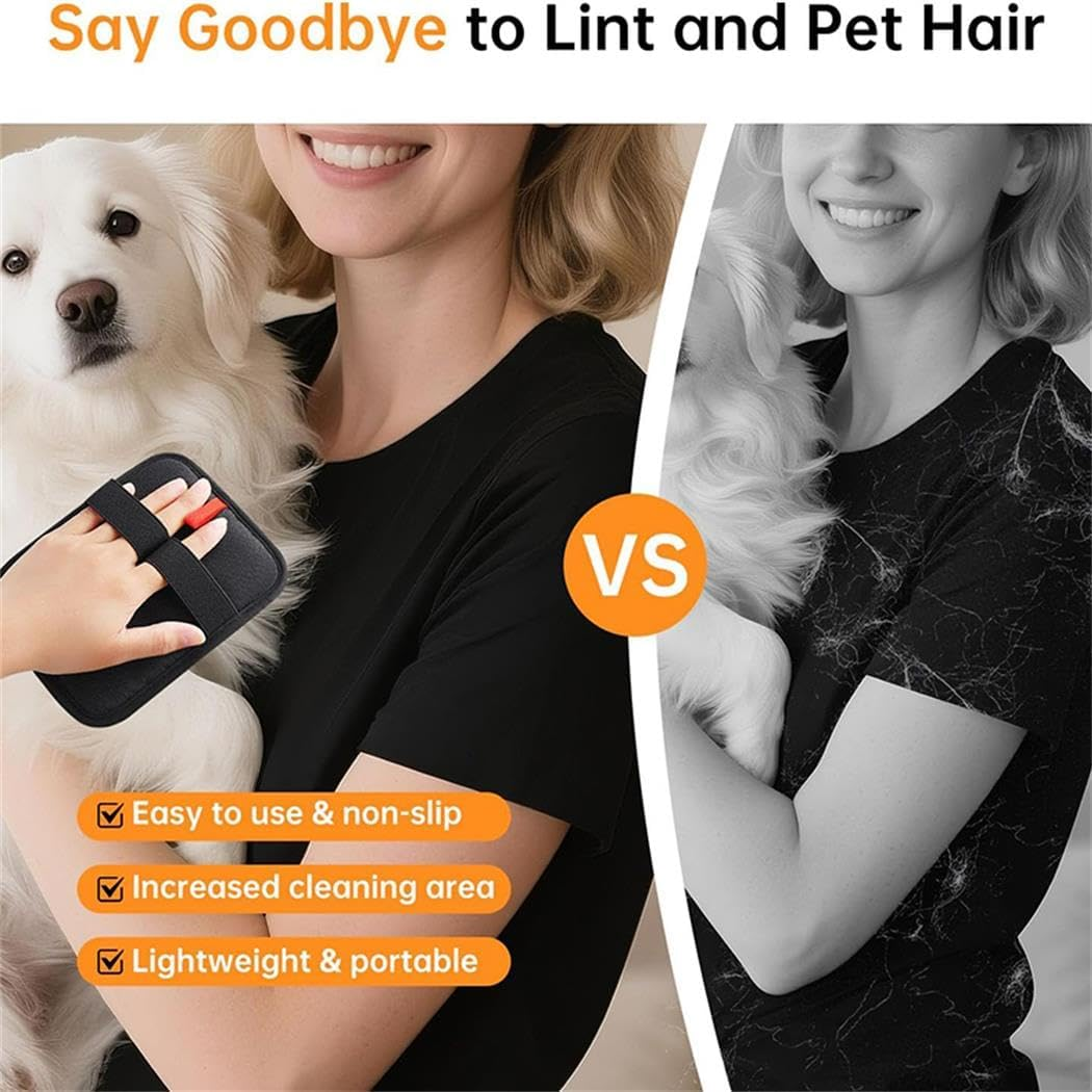 Pet Hair Remover Gloves, Upgraded Electrostatic Design - Reusable Fur Removal Tool for Cats & Dogs, Ideal for Couch, Furniture, Carpet, Curtain & Grooming - 1 Piece image number 4