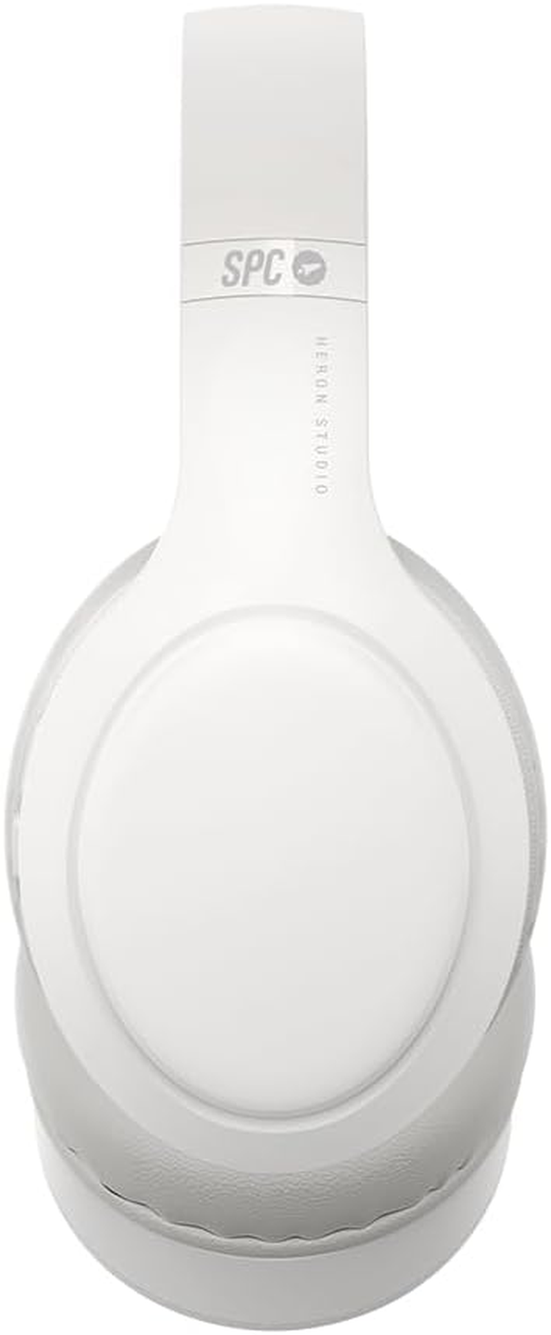 SPC Heron Studio Bluetooth Headphones Over-Ear with 30 Hours Battery Life, Two Simultaneous Connections, Built-In Microphone, Aux-In Input and Foldable, Colour: White image number 1
