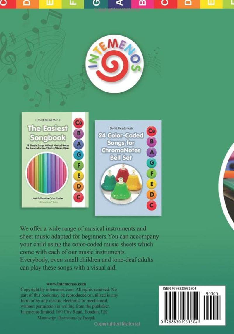 30 Simple Songs for Chromanotes Musical Instruments: Music for Beginners