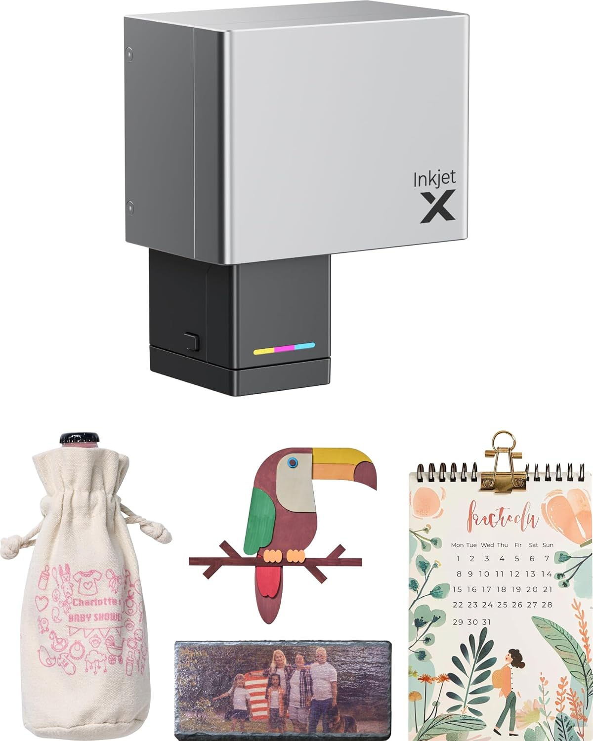 Xtool Inkjet Printing Module for M1 Ultra Craft Machine, for Color Inkjet Printing on Wood, Canvas, Clay, Paper, Leather, Photo Paper, and More, Bring Colors to Your Craft, 1 Ink Cartridge Included image number 1