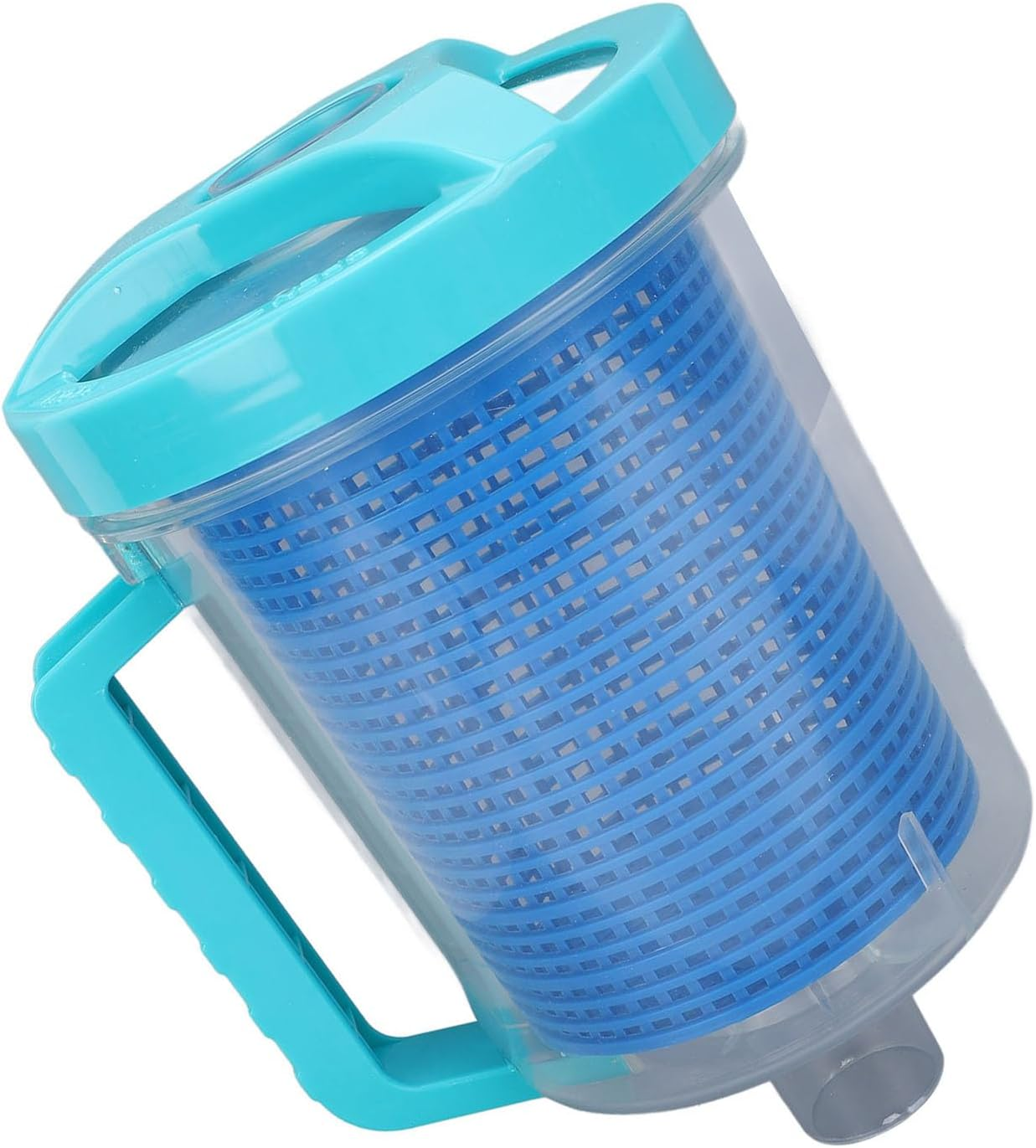 Large Pool Leaf Canister, Inline Pool Leaf Canister Filter with Mesh Basket for Suction & Automatic Pool Cleaners