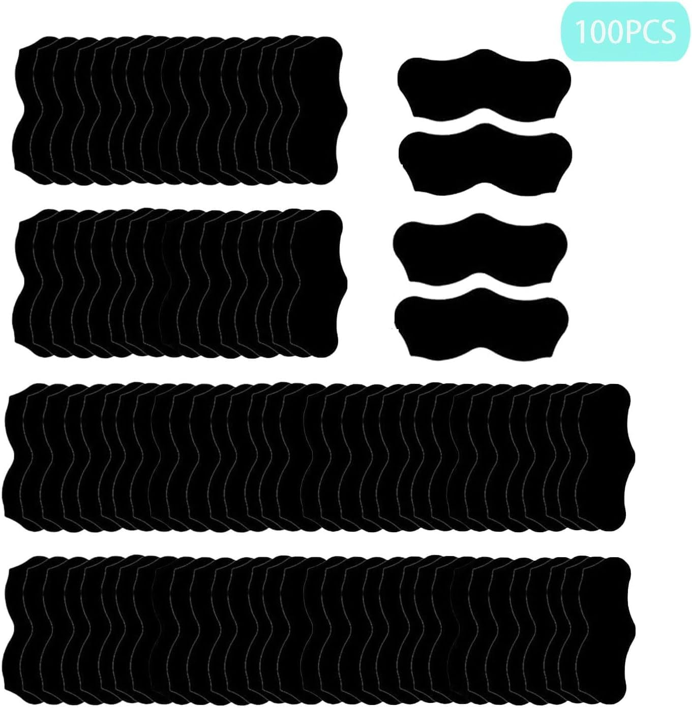 Limcryspp 100 Deep Pore-Cleaning Patches, Natural Charcoal Nose Patches, Large Nostril Patches, Facial Blackhead Remover, Instantly Remove Blackheads and Clean Pores, Facial Beauty Care