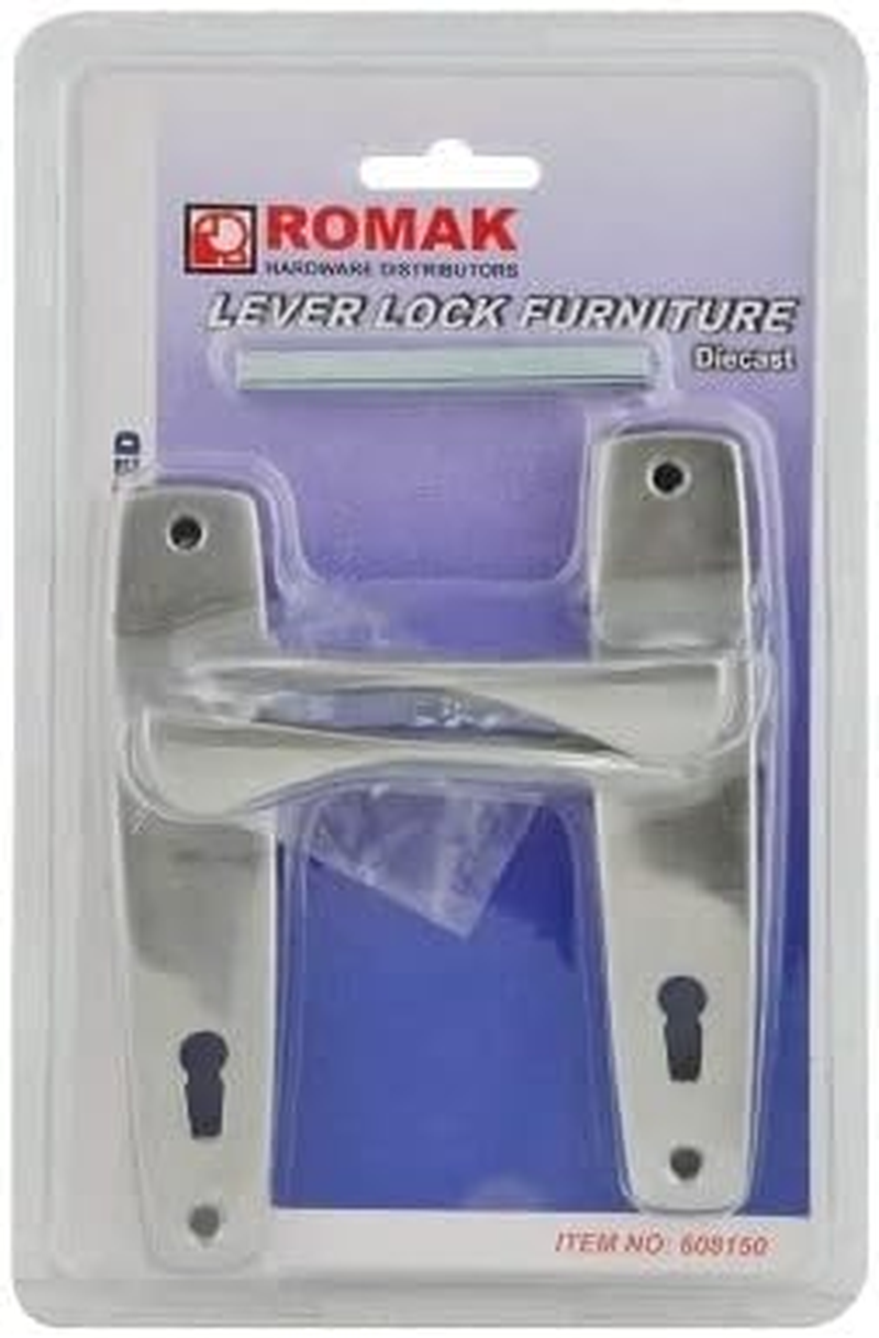 Romak 608150 Satin Chrome Plated Entrance Door Lever image number 1