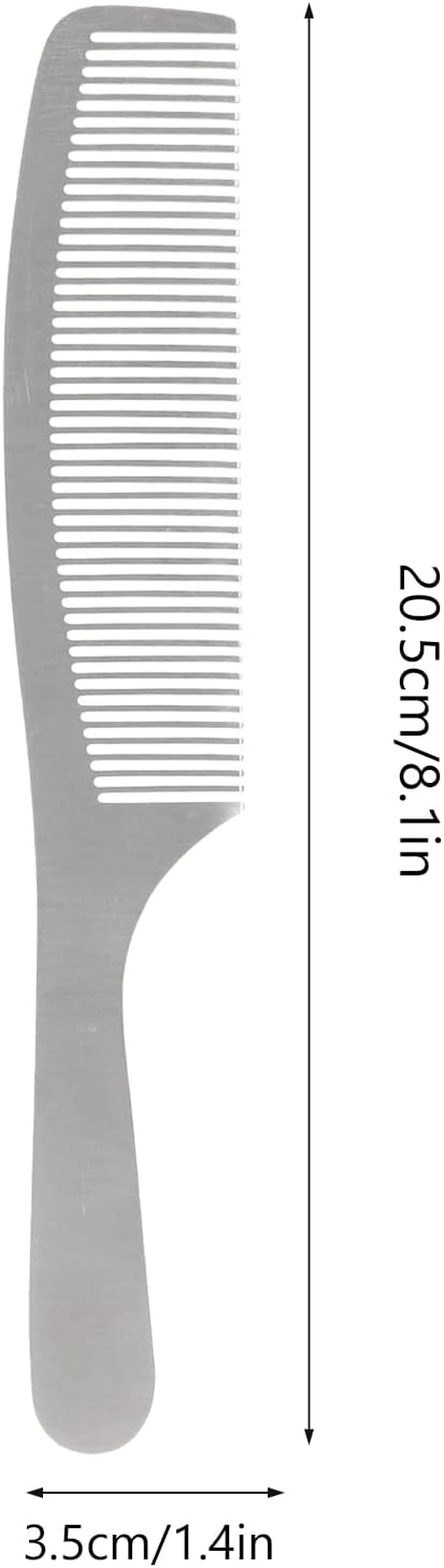 Hair Combs Set, Stainless Steel Professional Haircut Dressing Combs, Rat Tail Comb, Heat Resistant Hairdressing Comb(Apple Comb) image number 2