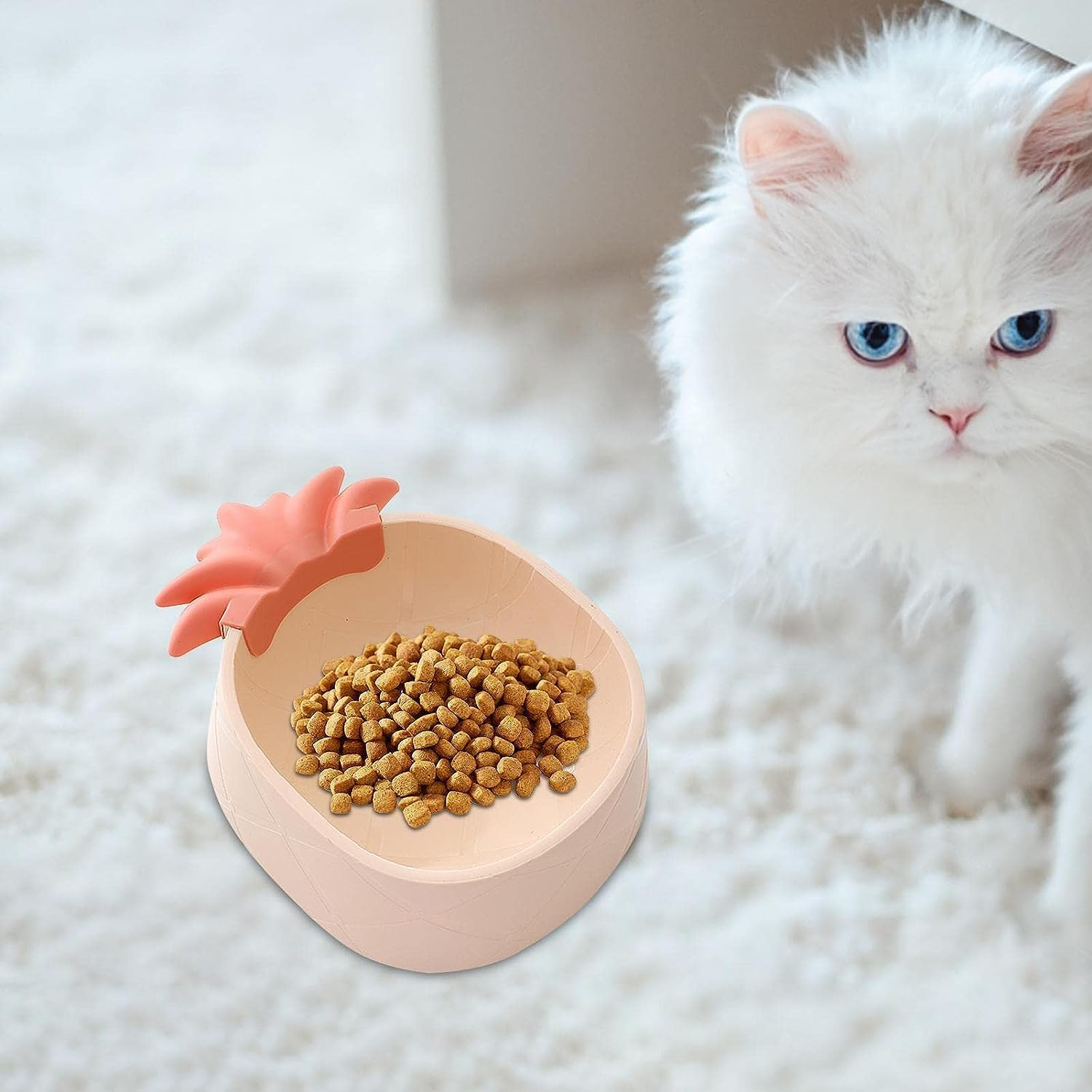 Dog Food Bowl | Food Grade Cat Pet Feeder - Unbreakable Thicken Kitten Feeder Large Pet Dishes for Indoor Small Pets Cats Dogs image number 1