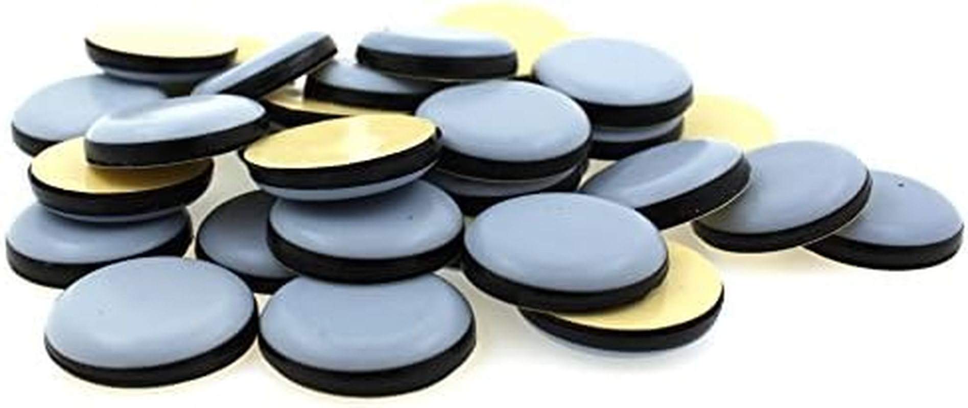 Lifeswonderful - 16 Pcs - 40Mm Diameter Self Adhesive PTFE Teflon Furniture Glides Sliders - Move Heavy Furniture Effortlessly image number 1