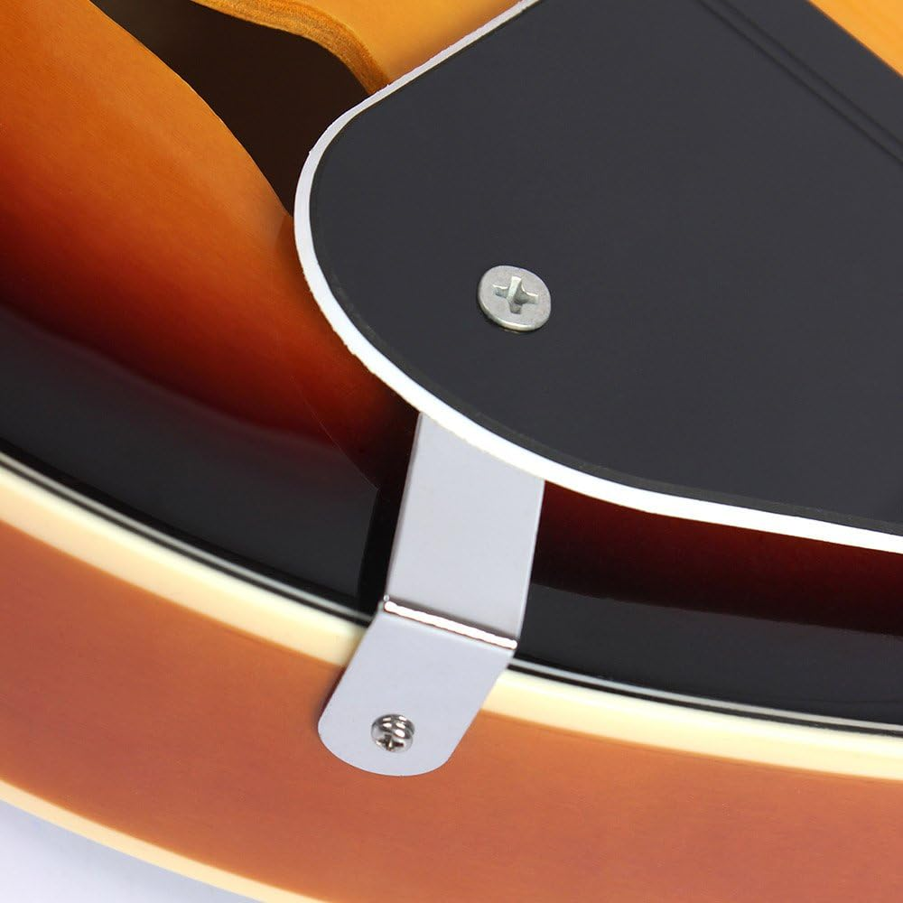 Mingzhe 8-String Basswood Sunburst Mandolin Musical Instrument with Rosewood Adjustable Bridge image number 2