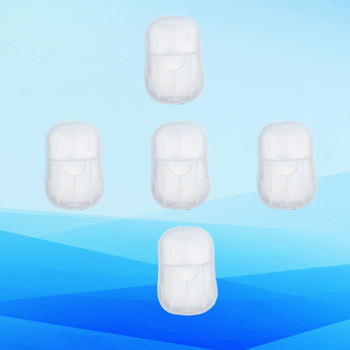 BRIGHTFUFU 20Sheets Travel Hand Soap Sheets of Confetti Soap Paper Portable Sheets for Bath Face Hand Wash for Camping Hiking Travel image number 4