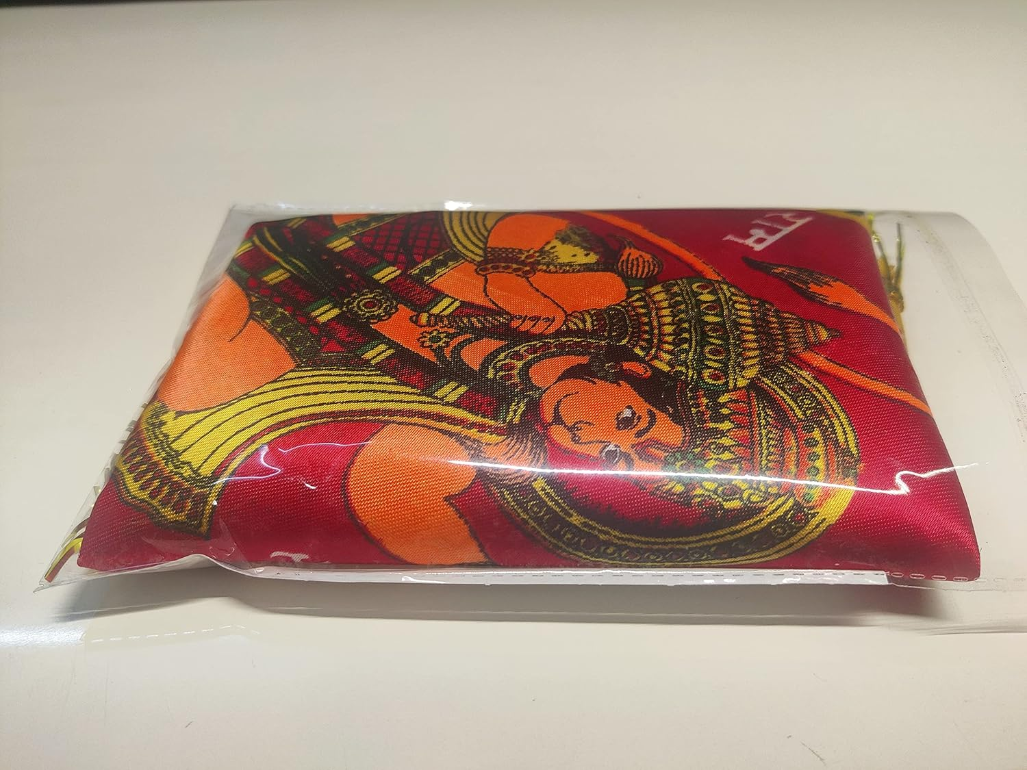 SHIVOHAM Jai Shree Ram Hanuman Cloth Flag for Pooja | Printed Triangle Dwaj for Home Temple & Outdoor | Normal Size for Car/Office/Home Use image number 2