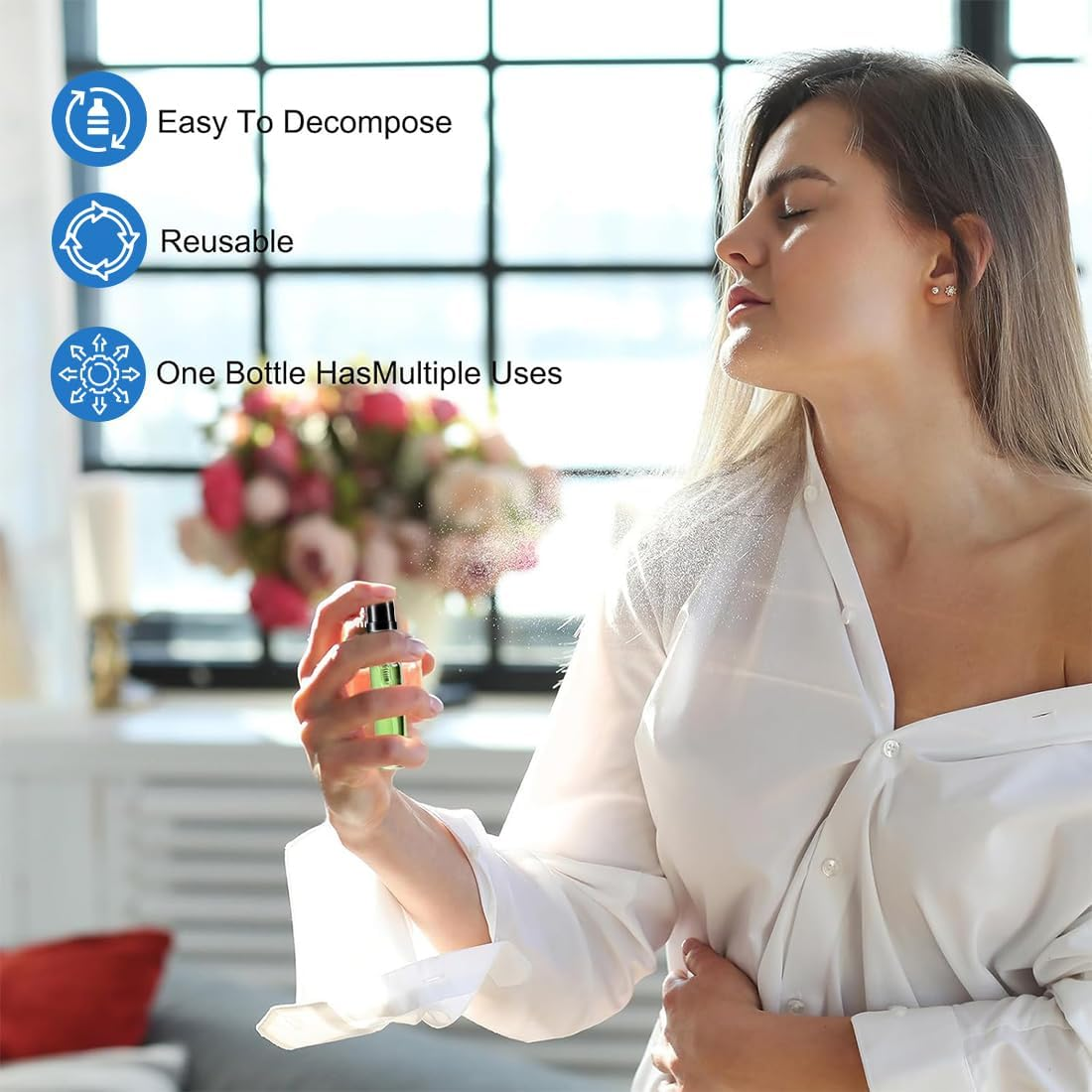 KIRZAX Pack of 15 5 Ml Perfume Atomiser Spray Bottles, Perfume Atomiser Glass, Spray Bottle, Mini Spray Bottle, Perfume Transparent Refillable, for Perfume, Lotion, Personal Care Products and Travel image number 4