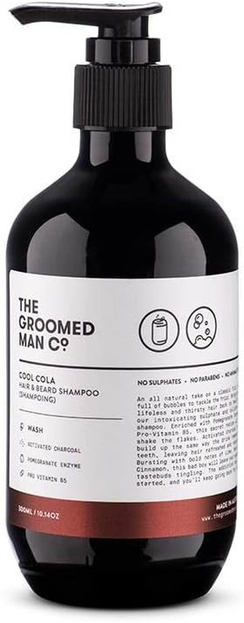 The Groomed Man Co Cool Cola Hair and Beard Shampoo 300 Ml