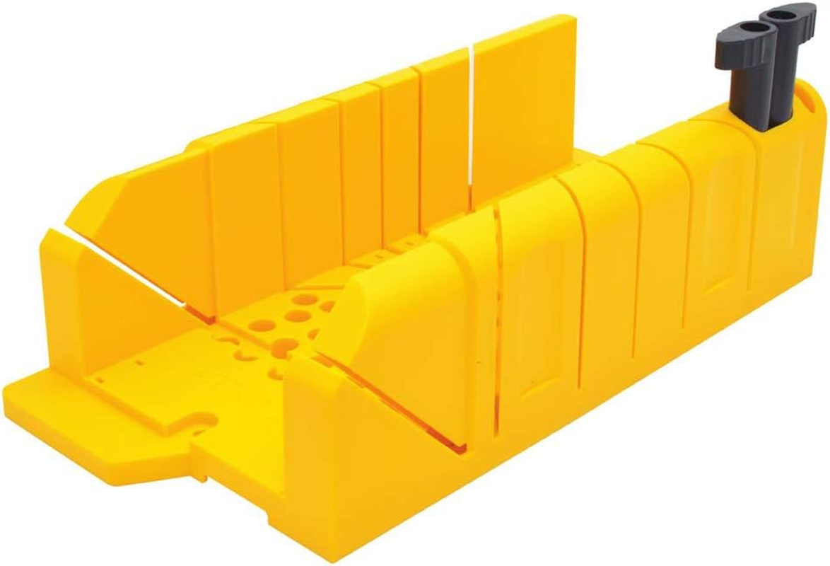 Stanley 1-20-112 Saw Storage Miter Box of Plastic, Black image number 1