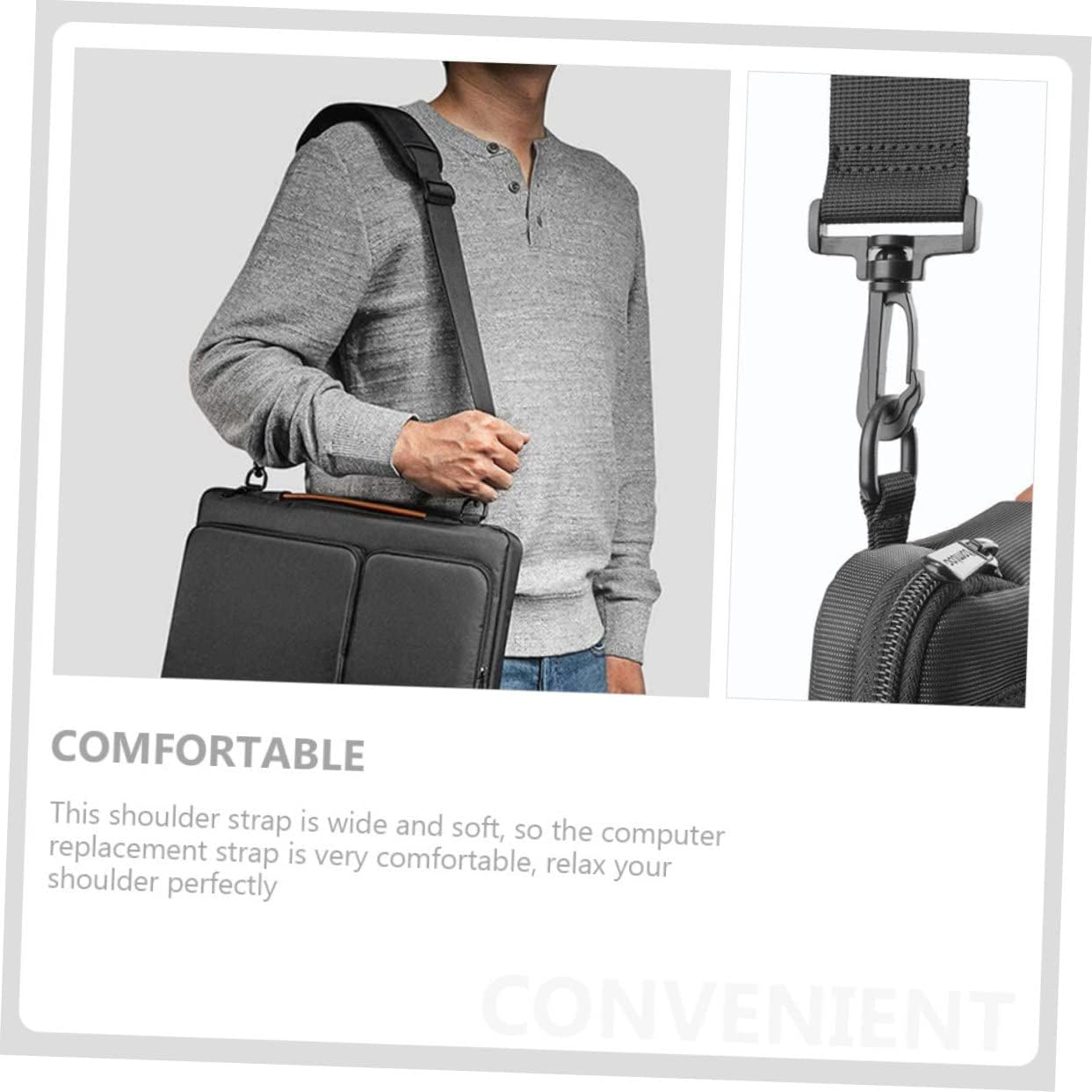 Gatuida 2Pcs Golfing Bag Shoulder Strap Adjustable Replacement Hook for Backpack Strap Buckle image number 5