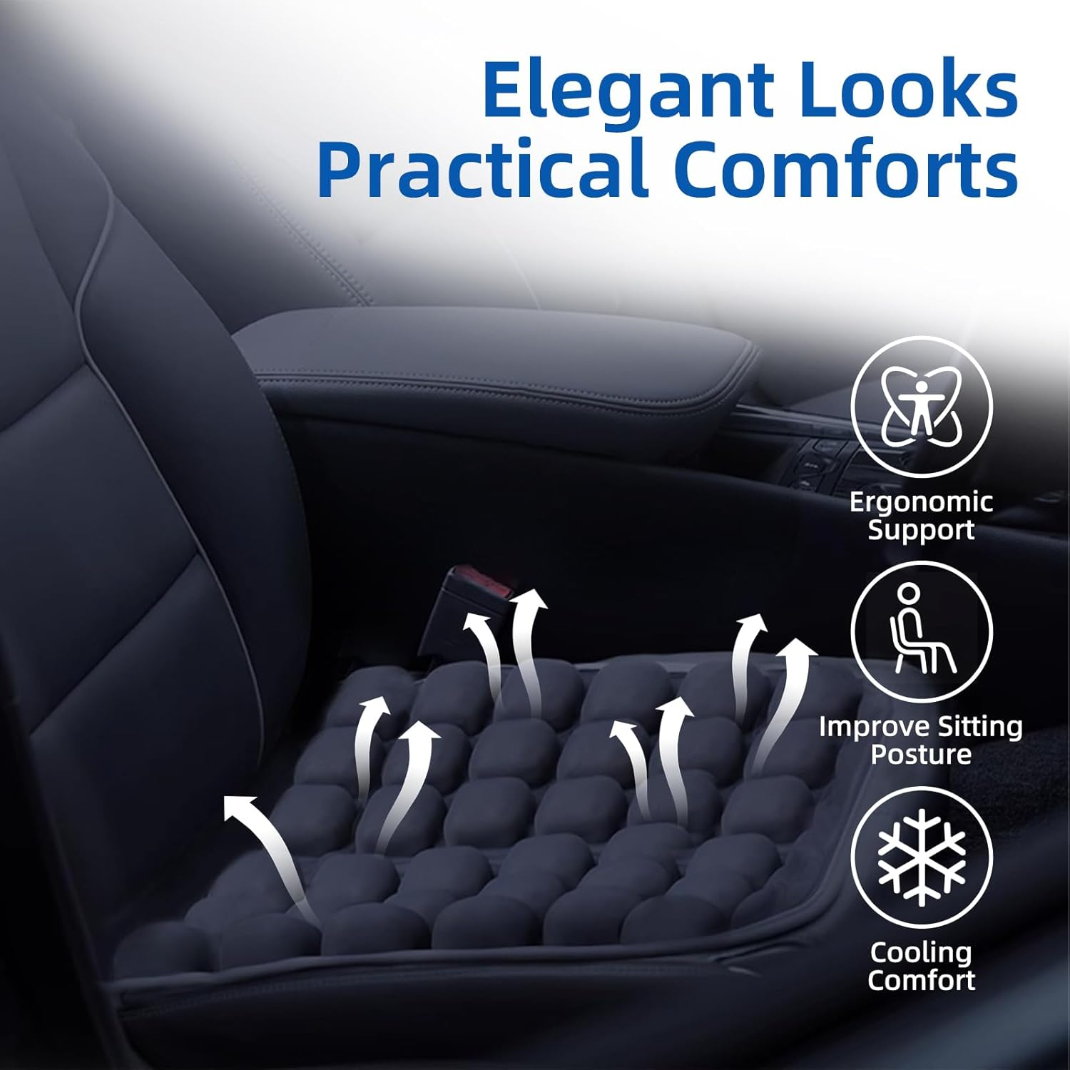 Single Room Humidifiers for Sciatica Tailbone Pain Relief, Ergonomic Office Chair Cushion with Memory Foam, Heightening Car Accessories for Relieve Pain of Back image number 5