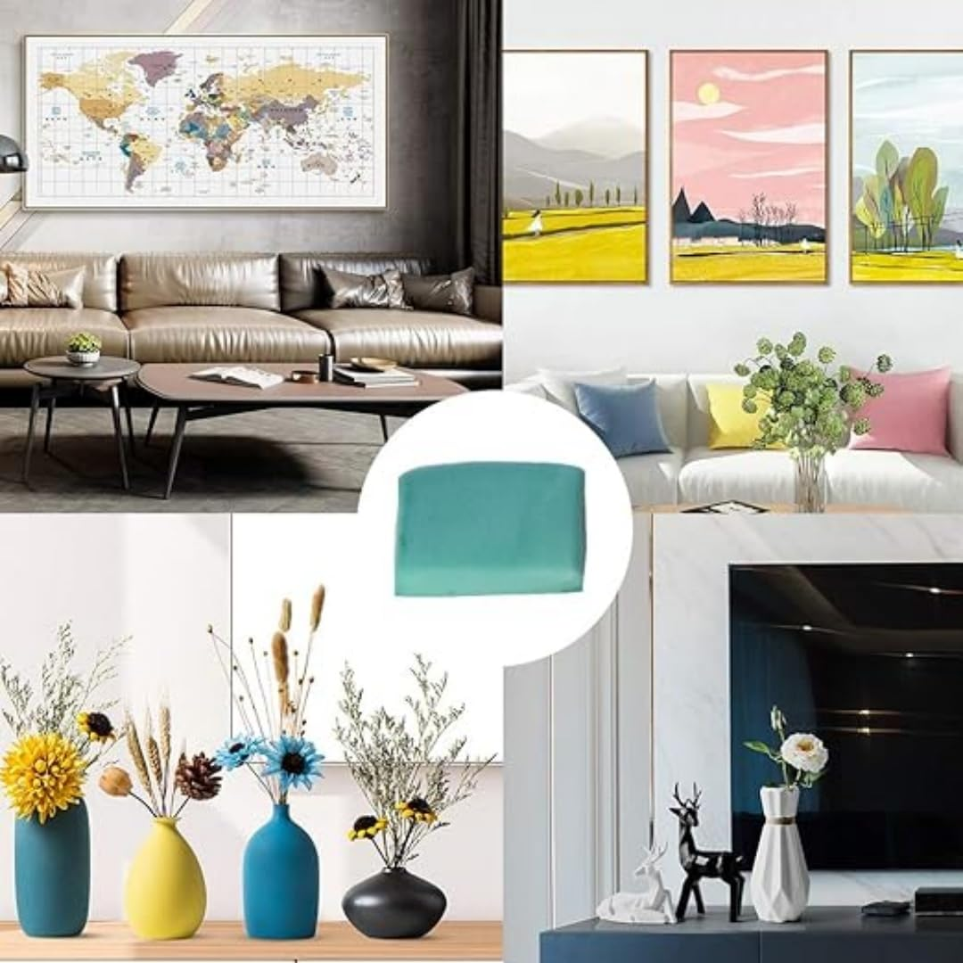 288 Pcs Removable Poster Adhesive Putty Multipurpose Mounting Tacky Putty, Reusable Wall Safe Tack Putty for Hanging Pictures Poster Art Photography Museum (Light Blue, White, Pink) image number 1