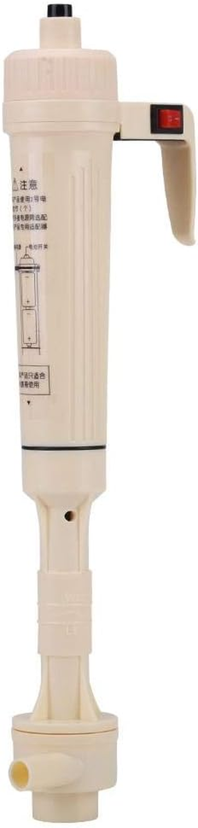 Aquarium Gravel Cleaner, Battery Powered Fish Tank Gravel Cleaning Tool, Fish Siphon Water Change Cleaning Tool with Adjustable Tube, Fits for Large and Small Aquariums