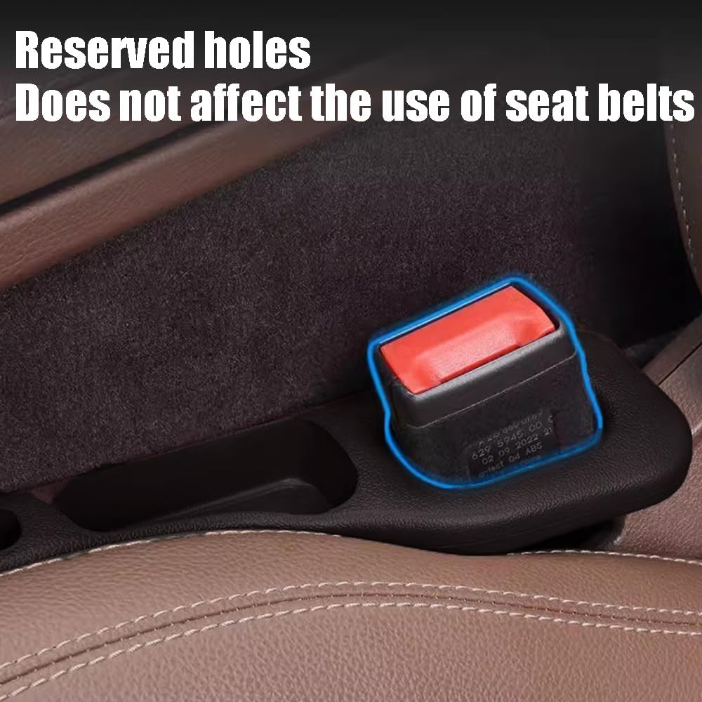 2PCS Car Seat Gap Filler Organizer, Upgraded Gap Filler for Car with Cellphone Storage Slot, Soft Foam Drop Stop Car Seat Gap Filler, in between Car Seat Catcher, Fits Most Vehicles