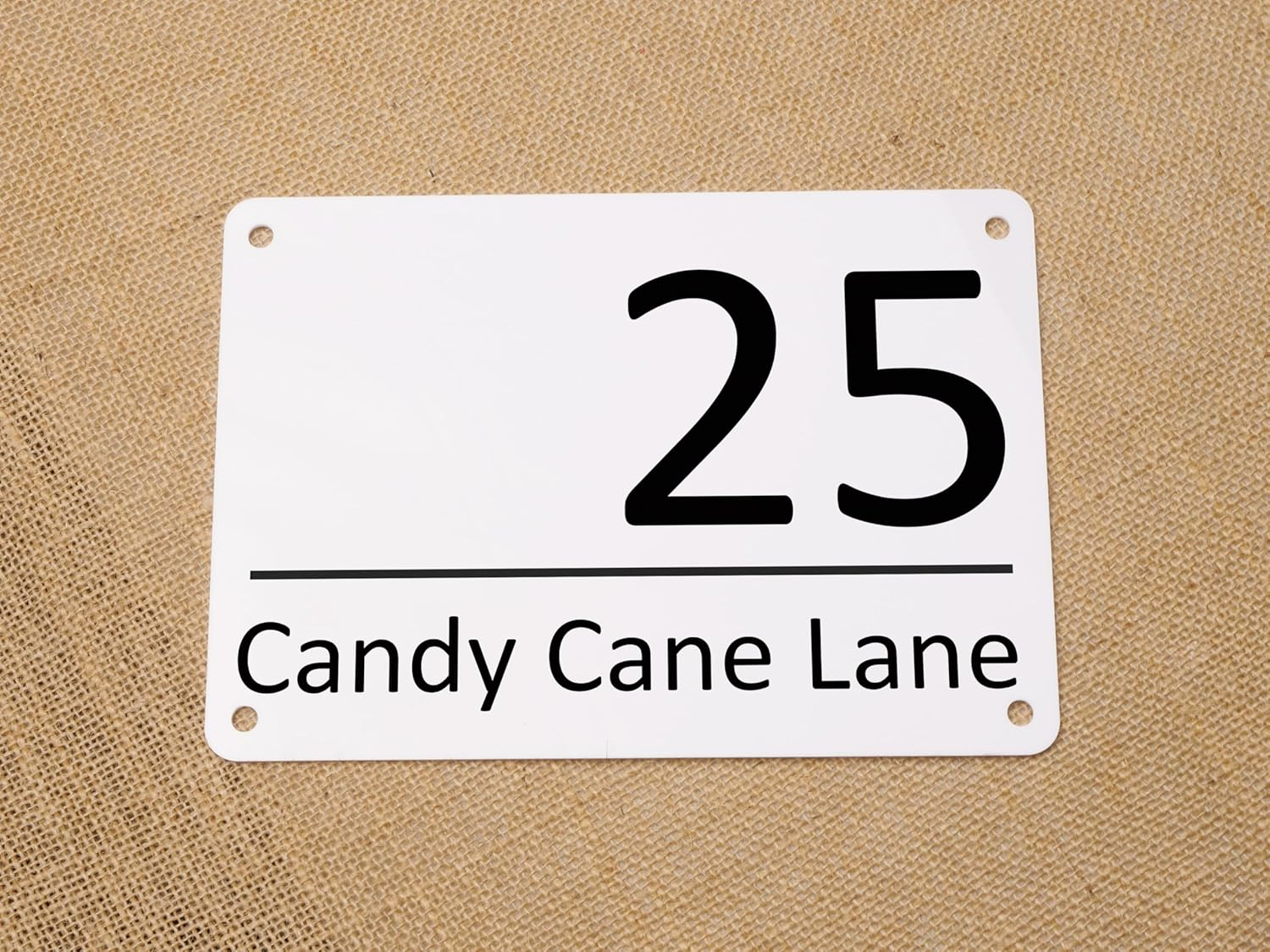 Custom House Number and Street Name Address Sign Plaque Business Address (With Self-Adhesive at Back, 20X28Cm)