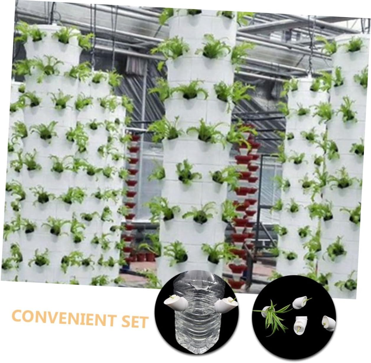 BEBEMOKO Vertical Hydroponic Garden Reusable Planting Cups for Space Gardening Enhance Your Indoor Decor image number 5