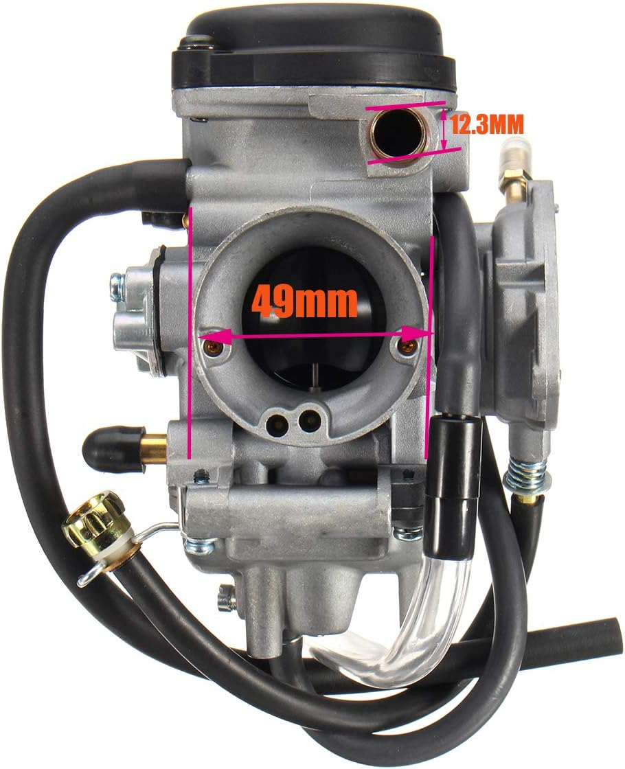 YFM400 Carburetor for YAMAHA BIG BEAR 400 250 YFM400 YFM-400 YFM400S 2WD 4WD 2000-2004 with Air Fiter Oir Fiter image number 3