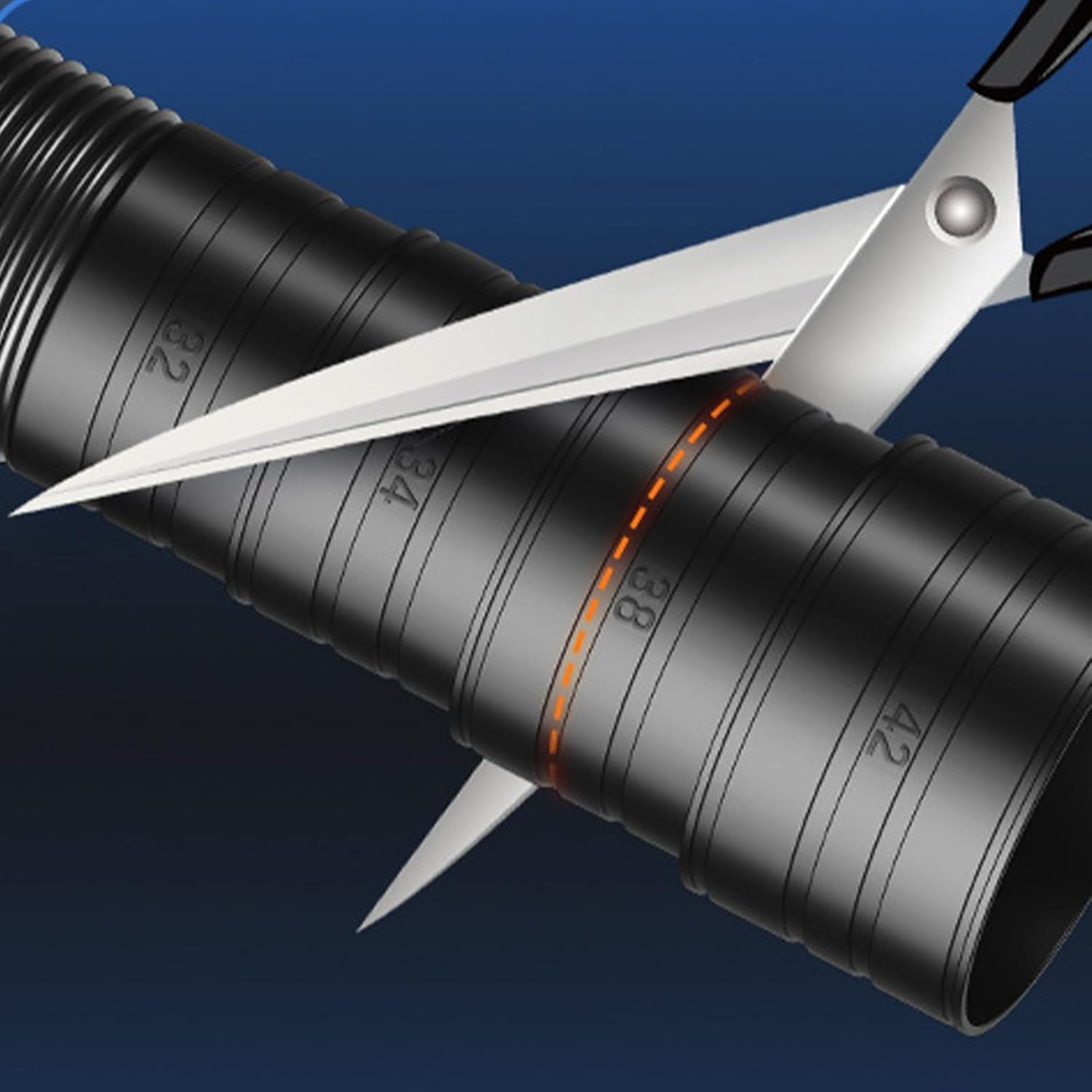 Potable Water Hose - Caravan Waste Pipe | Heavy-Duty Foldable Waste Water Hose for Lawn, RV, Outdoors, Travel, Marine, Camping image number 4