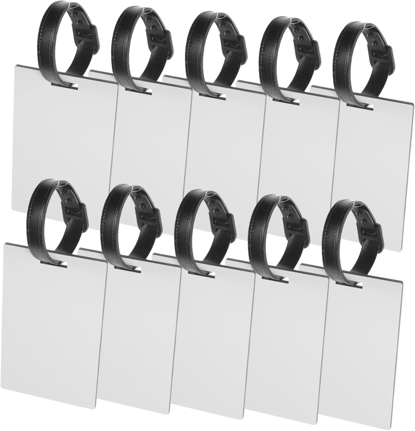 LIFKOME 50Pcs Create Luggage Identifiers Sublimation DIY Tags Suitcase Tags for Travel