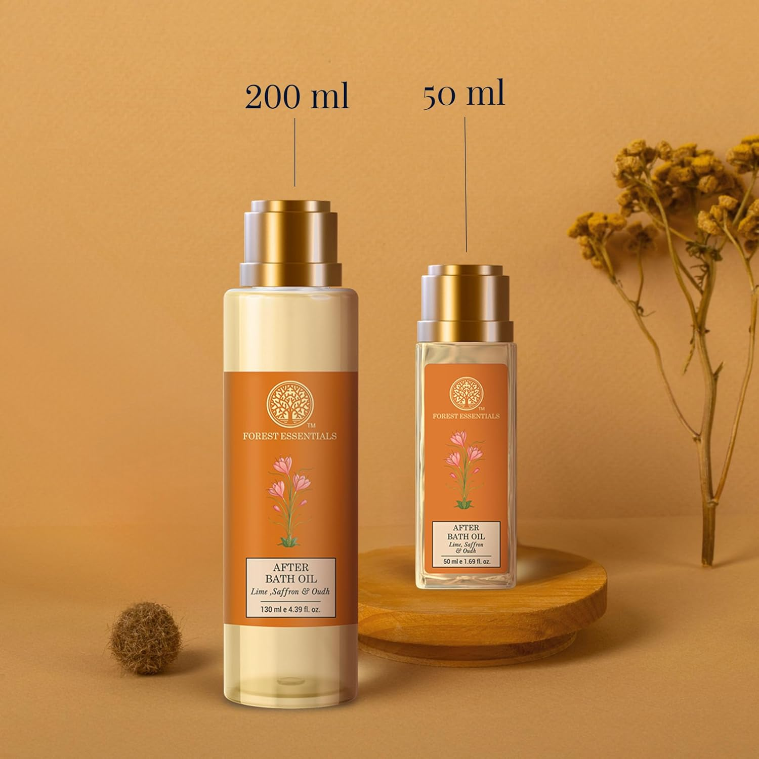 Forest Essentials after Bath Oil Lime Saffron Oudh | Ayurvedic Scented Natural after Shower Oil | for Nourished & Moisturised Skin image number 2