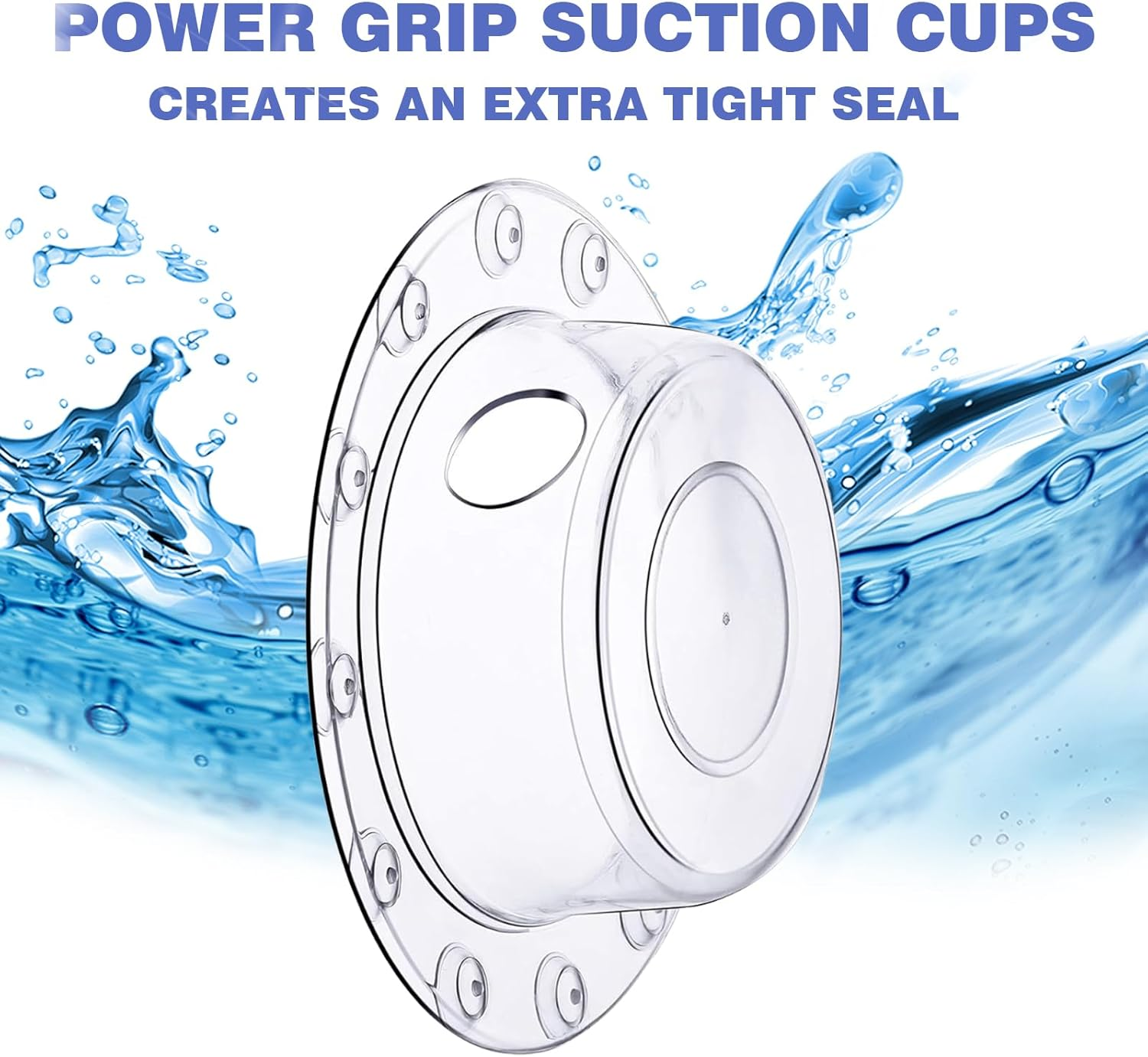 Bottomless Bath Overflow Drain Cover, 6.1-Inch Clear Tub Drain Stopper,Deep Water Bath Plug for Abysmal Soaking, Universal Fit Bathtub Drain Cover (2PCS) image number 3