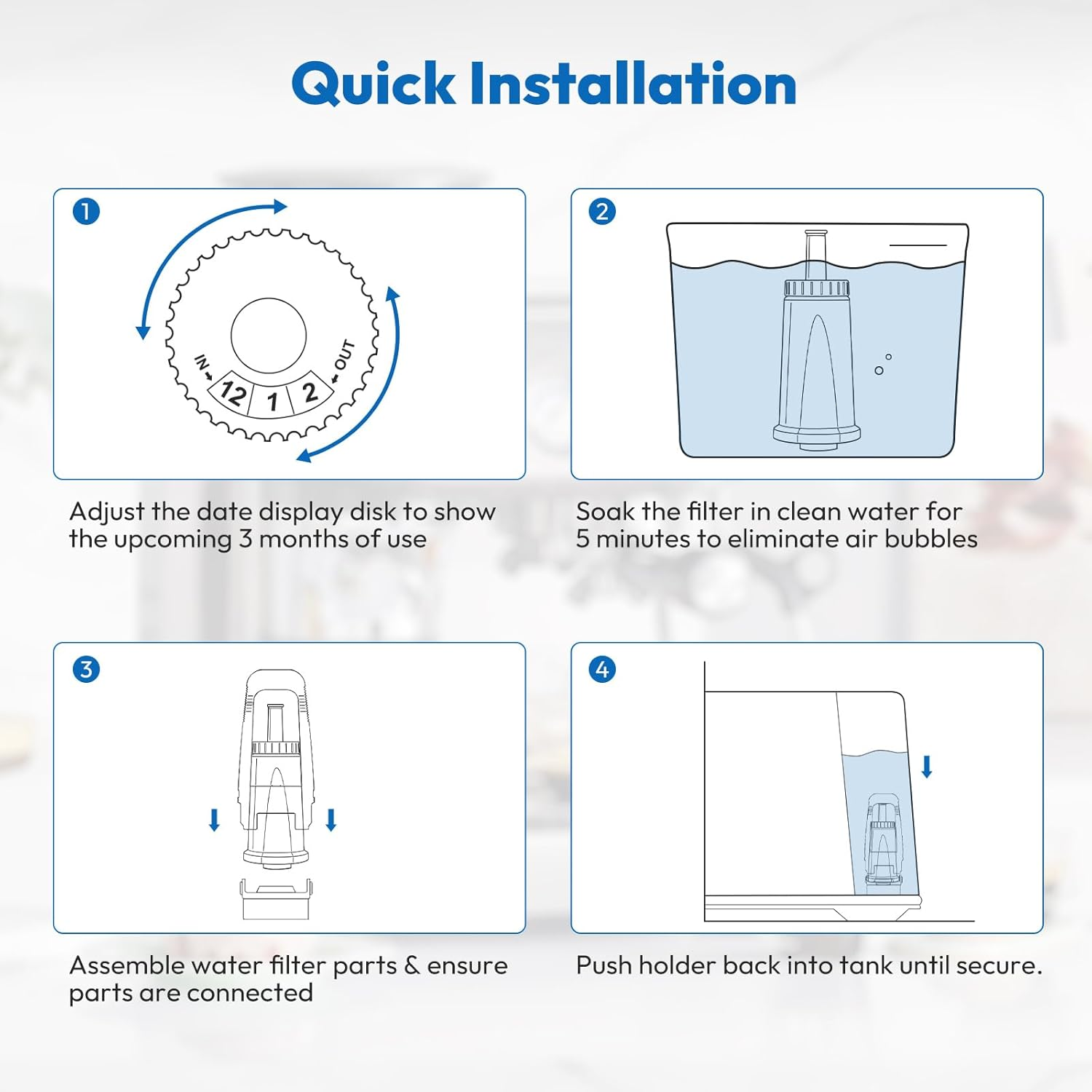 Molifal Water Filter Replacement for Breville BES880, BES878, BES990, BES980, BES920 - Compatible with Claroswiss BES008WHT0NUC1 (3) - 3 image number 5