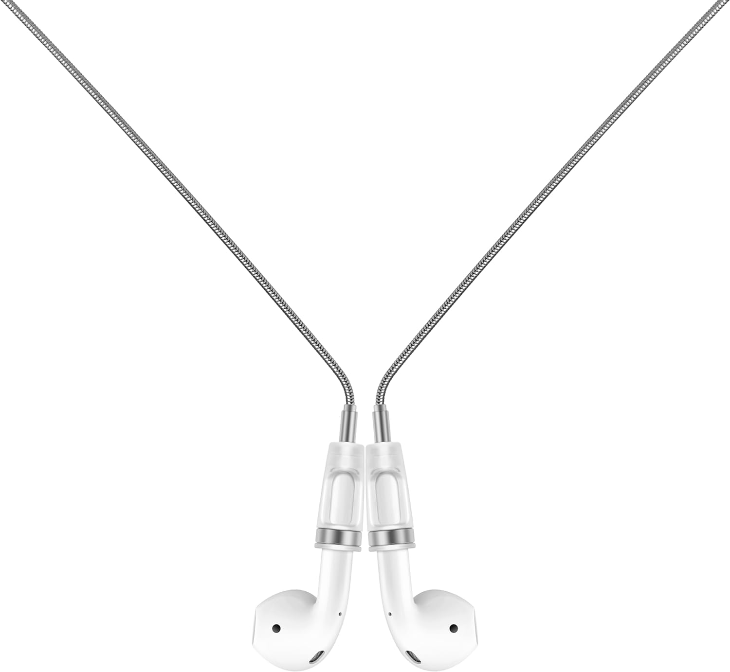 Anti-Lost Neck Strap for Airpods, Strong Magnetic Necklace Holder String, Sports Lanyard for Headphone Compatible with Airpods 1&2 /3Rd /Pro/Pro 2 S Gold