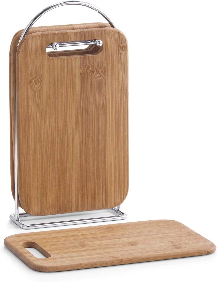 Zeller Chopping Board Set 5 Pcs. 6,5X15X30Cm, 6.5 X 15 X 30 Cm, Beige image number 3