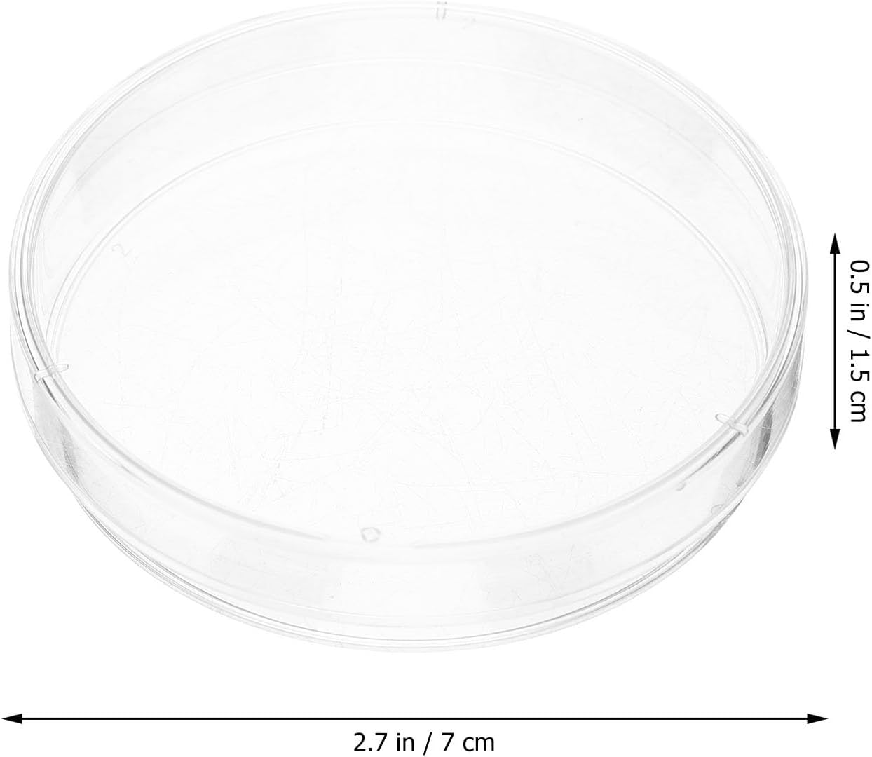 Plastic Petri Dishes with Lid - 20Pcs Agar Plates, Clear Empty Dish for School Science Project Microorganisms Cell Yeast - Petri Dishes with Lid Bulk Suite - 70Mm X 15Mm image number 6