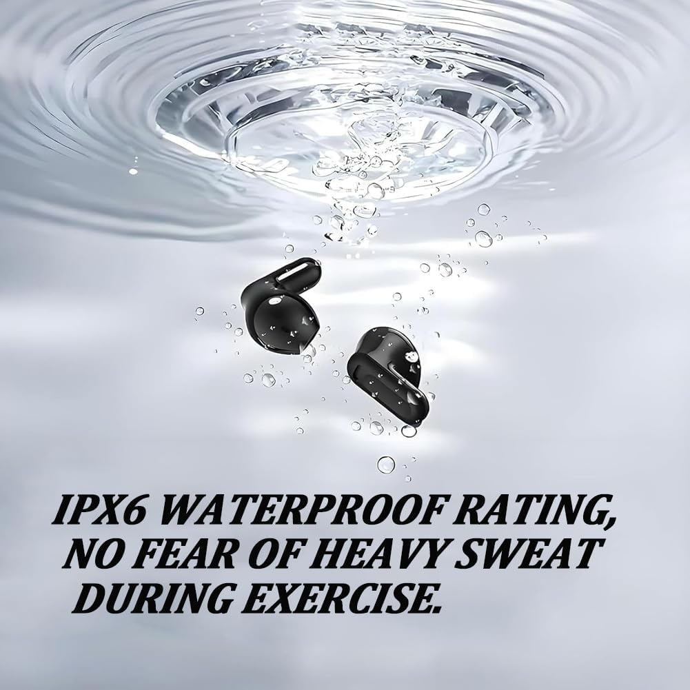 Ne20 Earbuds, NE20 Bluetooth 5.4 LED Display High Fidelity Waterproof Wireless Earphones, H-Tc NE-20 Translation Earbuds, Ai Translation Real Time, IPX6 Waterproof for All Occasions (Black) - Black image number 5