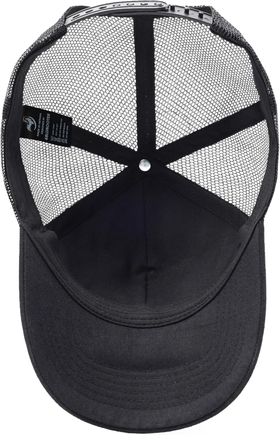 Christian US Flag Hat for Men Women, Faith over Fear Cross Hat, Jesus USA Flag Leather Patch Adjustable Baseball Cap - Christian-Embroidered image number 7