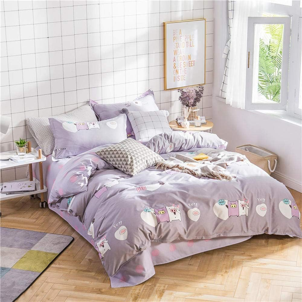 Solstice Home Bedding Sets Textile Pink Flamingo Love Girls Adult Teen Linen 3/4Pcs Duvet Quilt Cover Pillowcase Bed Sheet Queen|Bedding Sets|