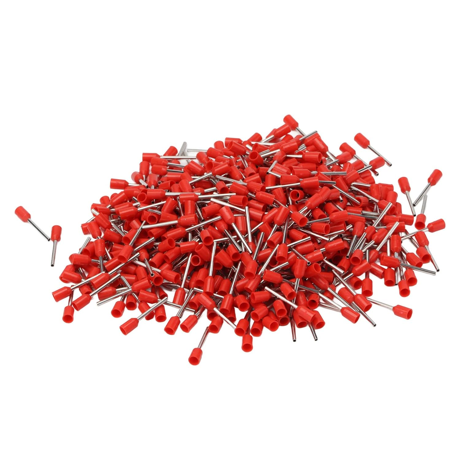 1000PCS Insulated Ferrules Terminals Wire Ferrule Connector Kit Pin Copper Crimping Connector Insulated Crimp Wire Terminal for AWG 22 Electrical (E0512) image number 3