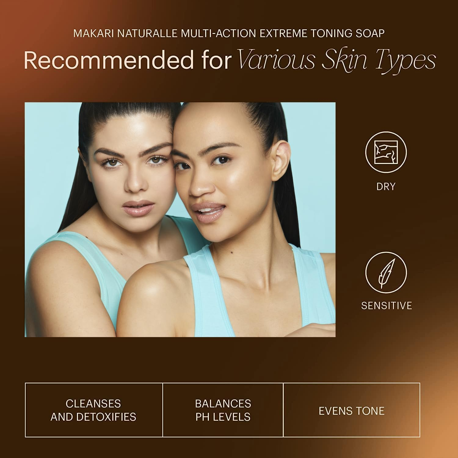 MAKARI Naturalle Multi Action Extreme Skin Lightening Soap 7Oz. " Exfoliating & Moisturizing Bar Soap with Argan Oil & SPF 15 " Hydrating & Regulating Treatment for Dark Spots, Acne Scars image number 1