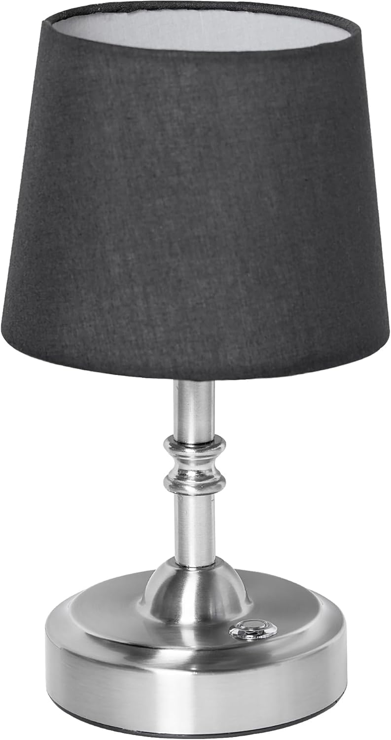 GEYUEYA Home Wireless LED Table Lamp, Wireless Battery with 3 Colour Temperatures, Continuously Dimmable, Touch Lamp with Battery USB-C, Camping Lamp, Warm White (Silver) image number 3