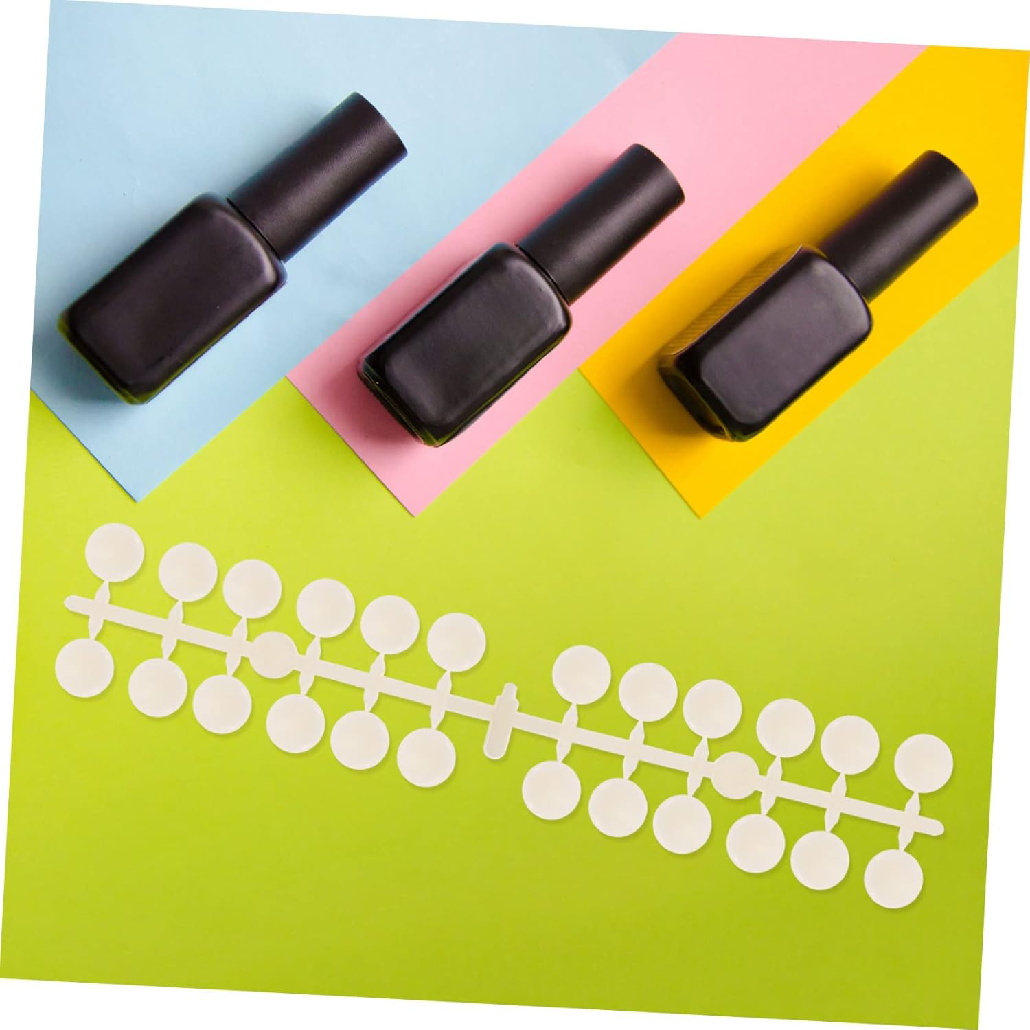 DEARMAMY 4Sets round Model Nail Polish Display Tips Nail Art Display Board Tip Art Tools image number 6