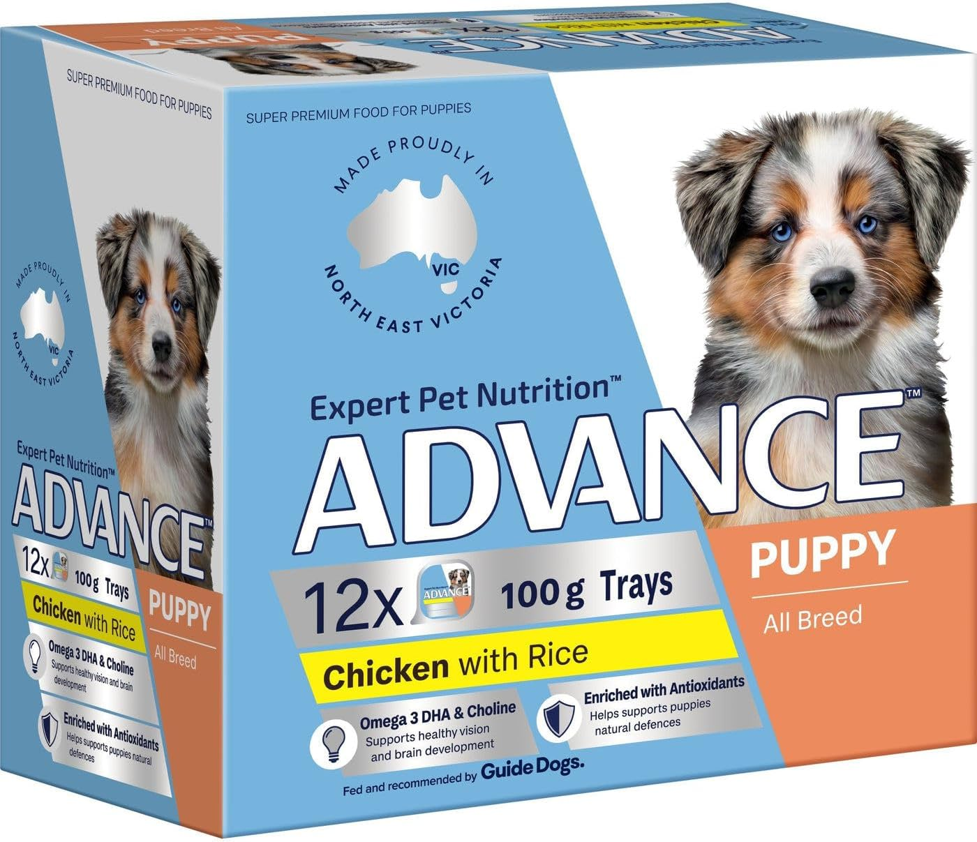 Advance Puppy All Breed Chicken with Rice Wet Dog Food 100 G (Pack of 12) image number 2