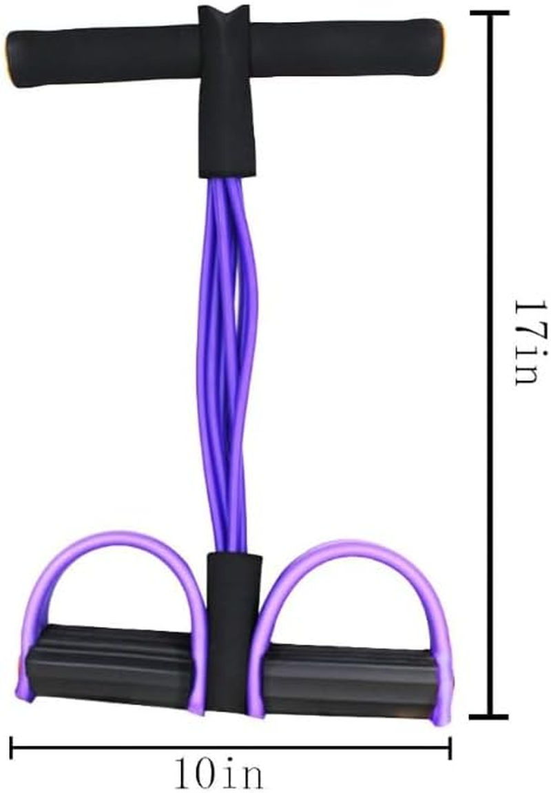 Foot Pedal Puller, 6-Tube Elastic Yoga Pedal Resistance Band, Ab Trainer, Home Gym Equipment for Fitness, Weight Loss, Training, and Yoga image number 3