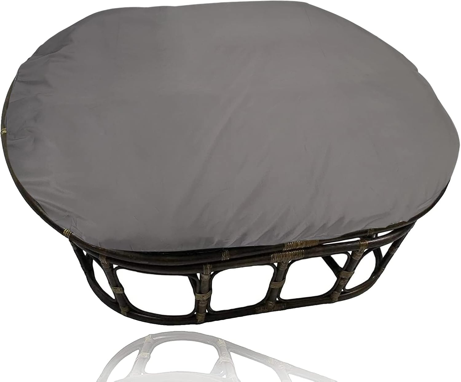 TDHLW Papasan Chair Cushion Covers Only, Outdoor Indoor Cushion Waterproof Slipcover for Papasan Chair Cushion, Removable Zippered Papasan Cushion Cover,Waterproof Dark Gray, Fits a 47-51 Inch image number 4