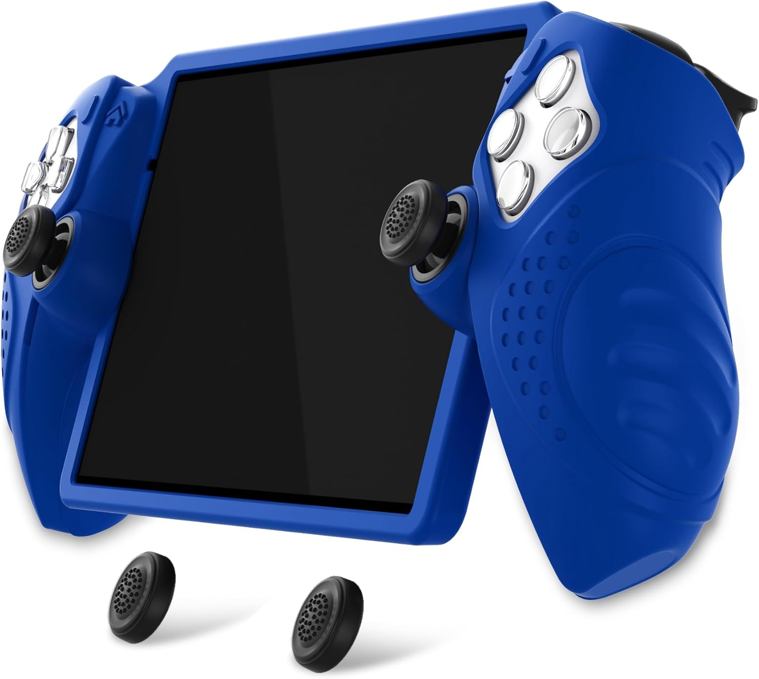 Playvital Design for PS Portal Cover, Guardian Edition Silicone Protective Case for PS Portal Remote Player with Thumb Grips - Shockproof, Anti-Slip Grip Accessories - Clear White