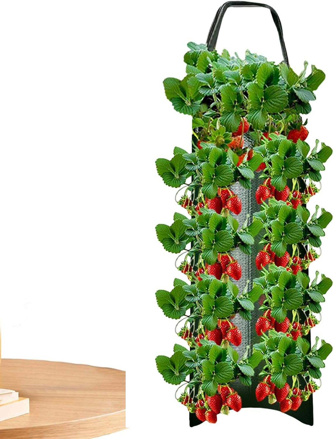 Tomato Planter Bag - Hangable Aeration Pouch with 8 Holes for Vegetables Growing - Harvesting Vegetable Bags for Tomatoes, Roses, Carrots, Potatoes, Strawberries image number 5