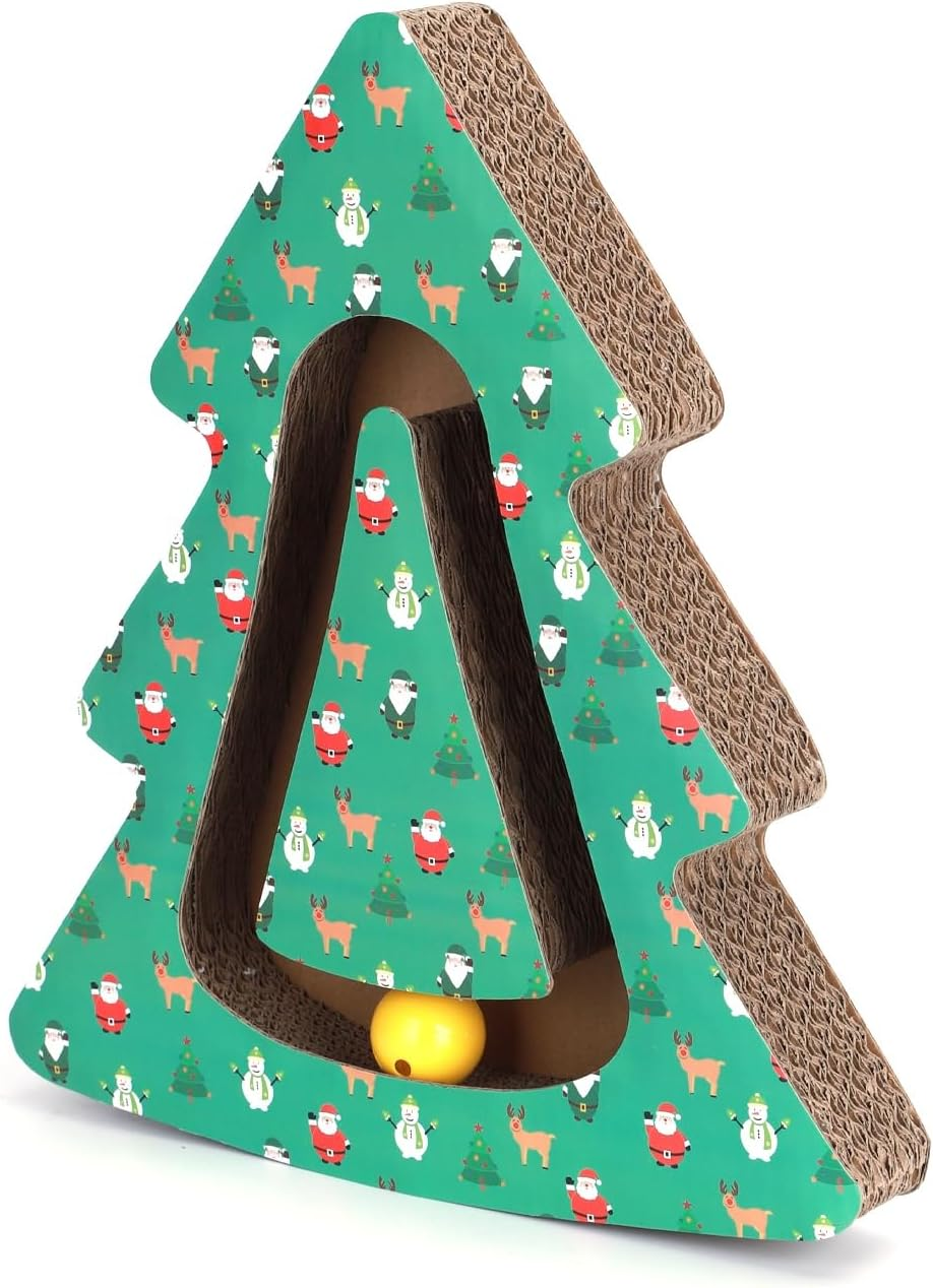 Cat Scratching Post 2 in 1: Includes Playability and Recovery, Ideal for Entertaining Cats