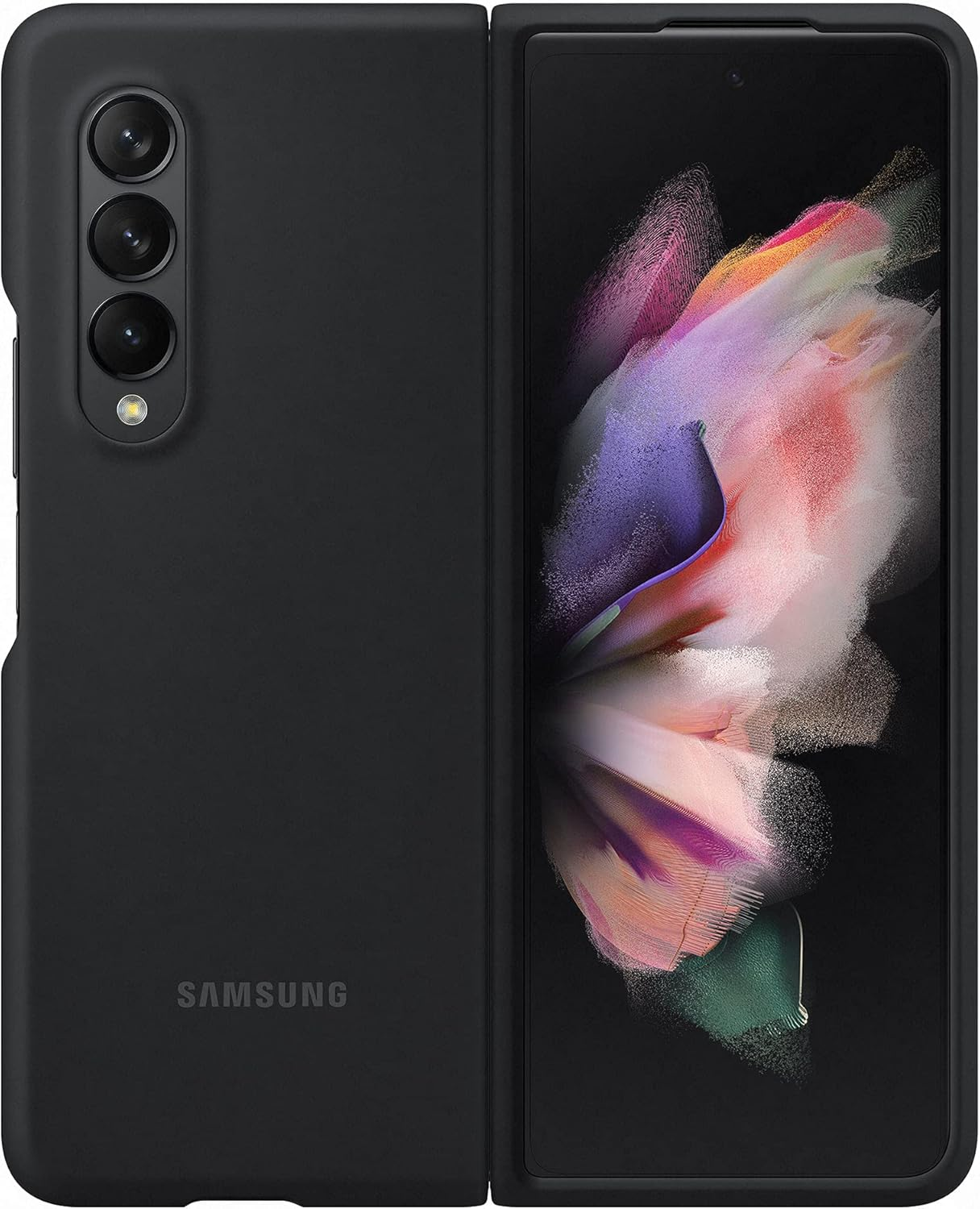 Samsung Galaxy Z Fold3 Silicone Cover, Black image number 2