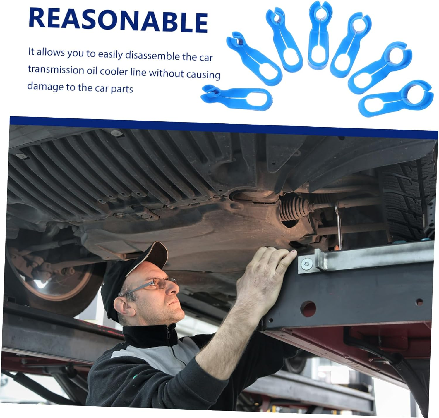 COSMEVIVI 7Pcs Automotive Fuel Line Disconnect Tool Set Ergonomic Hand Tools for Efficient Maintenance Repair of Fuel Reliable for Technicians and Diy Enthusiasts image number 6