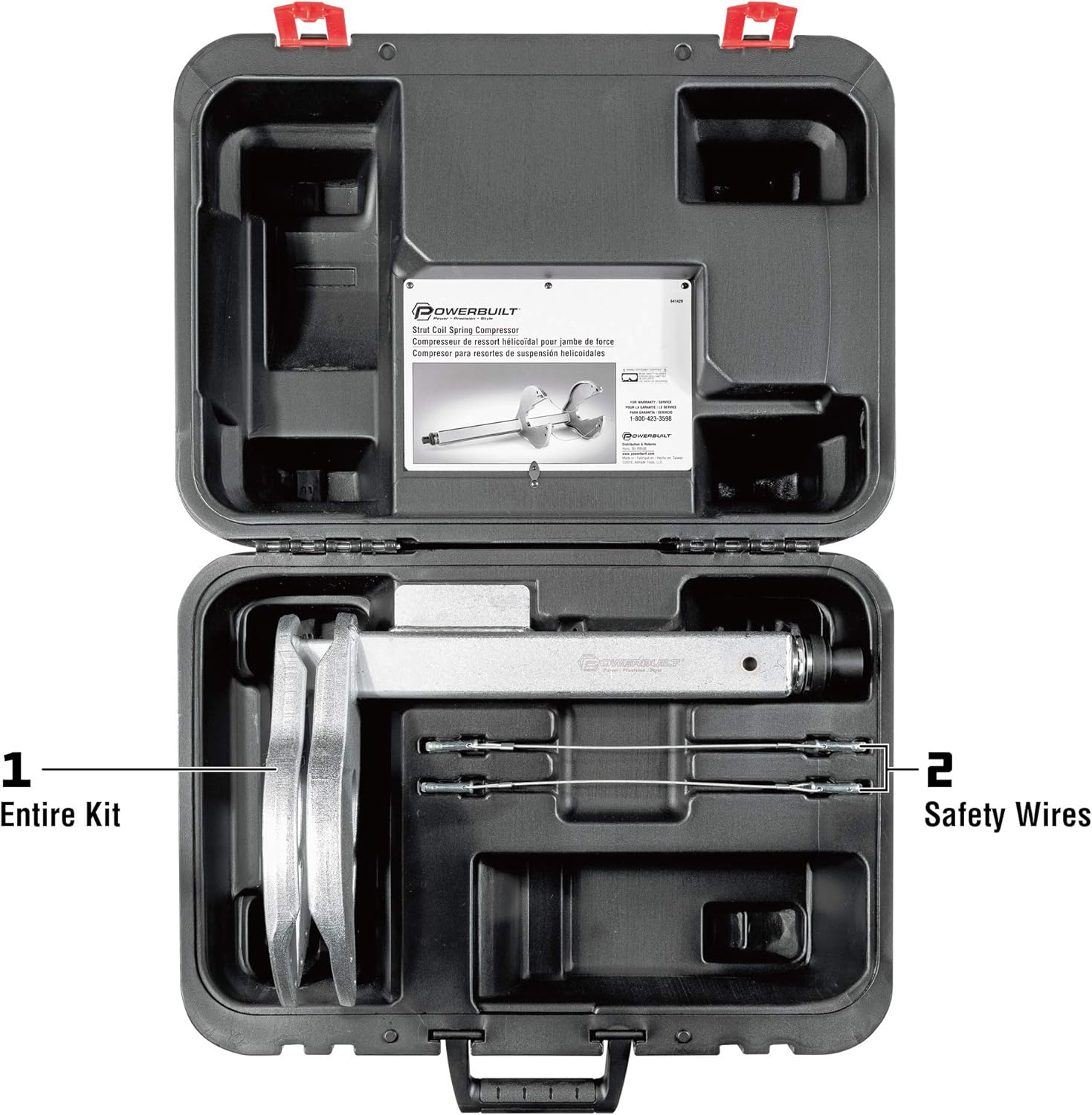 Powerbuilt 641429 Strut Tool/Strut Coil Compressor Kit image number 5